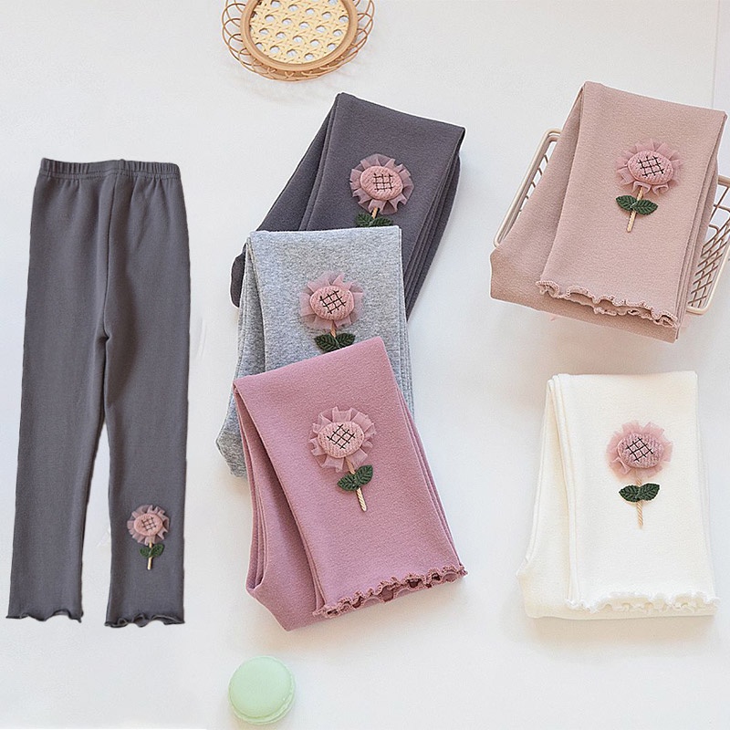 Quần legging JOYNCLEON cotton mỏng phong cách nước ngoài thời trang mùa thu cho bé gái