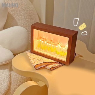 Mauno đèn hoa tulip khung ảnh ngủ tranh trang trí nhà cửa cho gia đình bạn bè