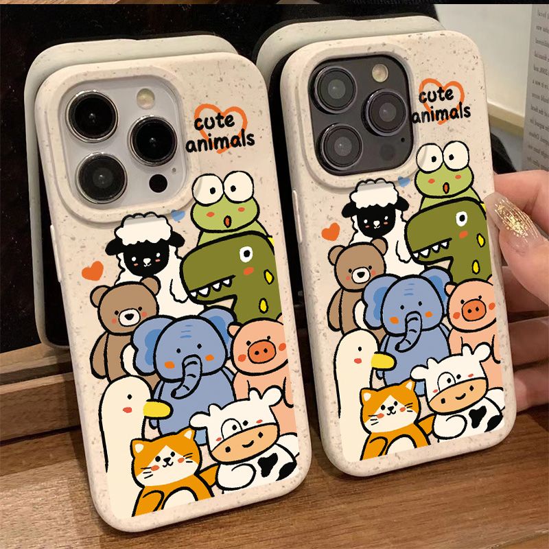 Ốp Điện Thoại Mềm Chống Sốc In Hình Sở Thú Đơn Giản Cho Iphone 7 14Promax 8Plus 12 13 11 P5ON