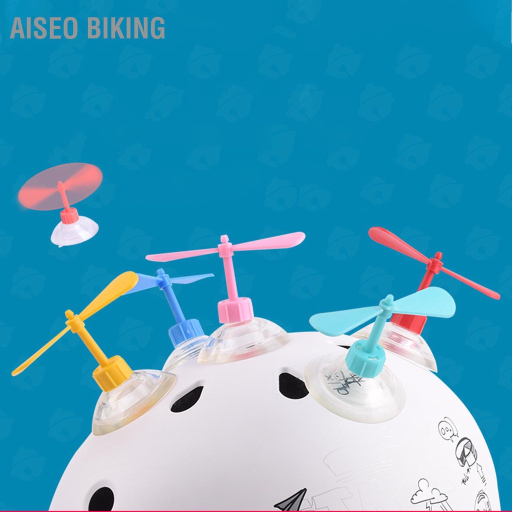 Chong chóng tre DORAEMON DOREMON 2 cánh gắn mũ bảo hiểm có thể tháo rờ- Chong chóng gắn mũ bảo hiểm Aiseo Biking