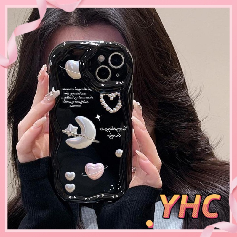 Ốp lưng iPhone Ngọc trai, tình yêu, mặt trăng, ngôi sao, vỏ điện thoại Silicone chống rơi Cho Iphone 6 / 6S / 6splus / se / 7 / 7plus / 8 / 8plus / X / xs / xsmax / 11 / 12 / 13 / 14 / Plus / pro / pro max-202