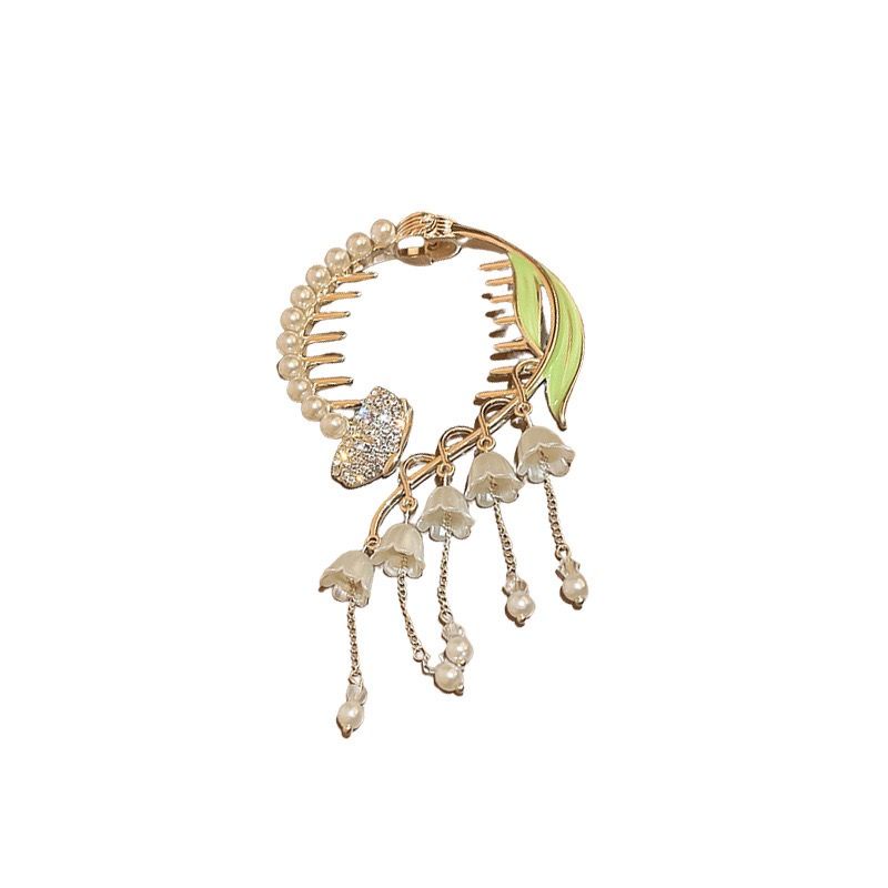 Kẹp Tóc Cố Định Tóc Phối Tua Rua Phong Cách Cổ Điển Cao Cấp Dành Cho Nữ