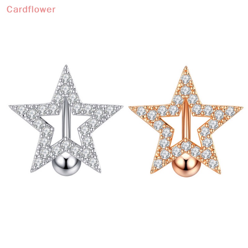 Khuyên Rốn Bằng Thép Không Gỉ Hình Trăng Sao / Trái Tim / Hoa Thời Trang Cho Nữ