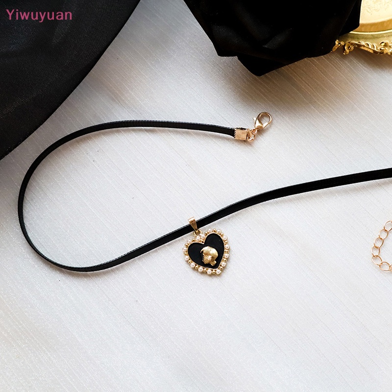 Vòng Cổ Choker Da PU Màu Đen Phong Cách Gothic Cho Nữ Mới