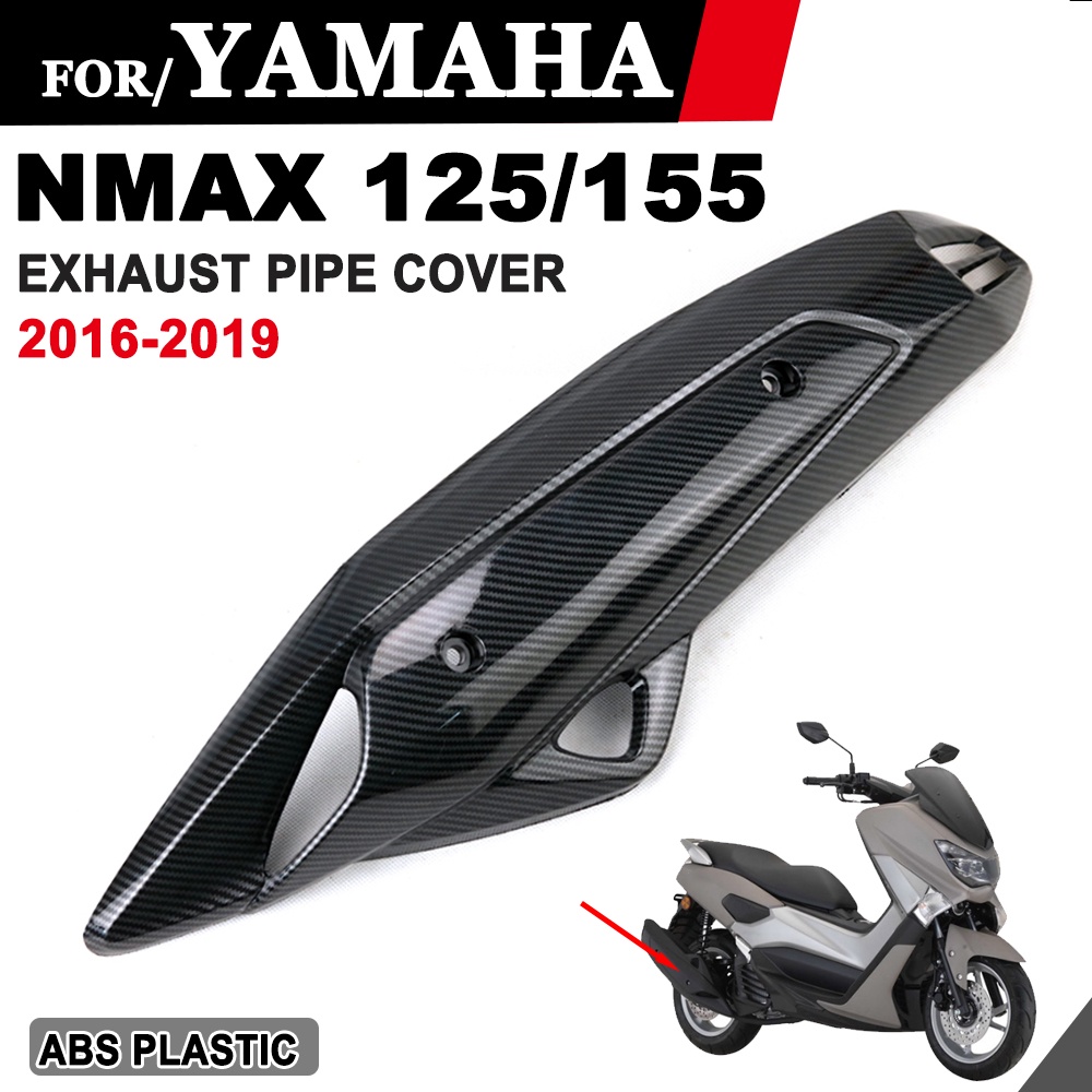 NMAX155 NMAX125 Ống xả xe máy Ống bảo vệ tấm chắn nhiệt cho Yamaha NMAX N-MAX 125 155 2016 -2019