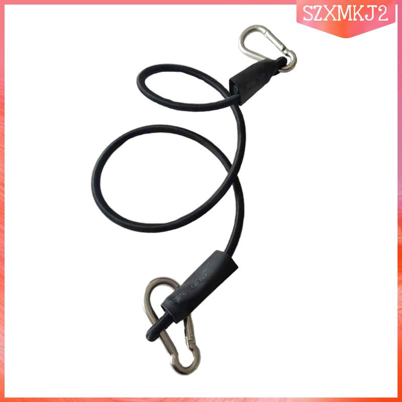 Dây Bungee Màu Đen Dày 6mm 16 inch Dùng Cho Xe Đạp / Cắm Trại