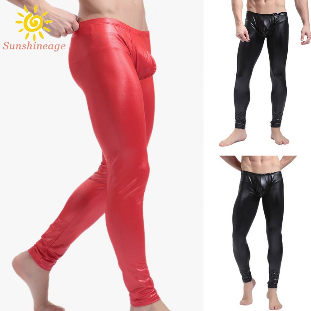 Quần Da Bóng Quyến Rũ Cá Tính Cho Nam Biểu Diễn Sân Khấu