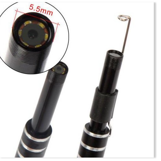 Dụng Cụ Lấy Ráy Tai Camera 👍Chính Hãng👍3 trong 1 có đèn LED, Nội Soi Tai Mũi Họng, Có Kết Nối Với Điện Thoại, Máy Tín