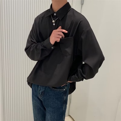 Áo Sơ Mi Nam Tay Dài Dáng Rộng Phong Cách Doanh Nhân Thời Trang Xuân Thu Mới 2023