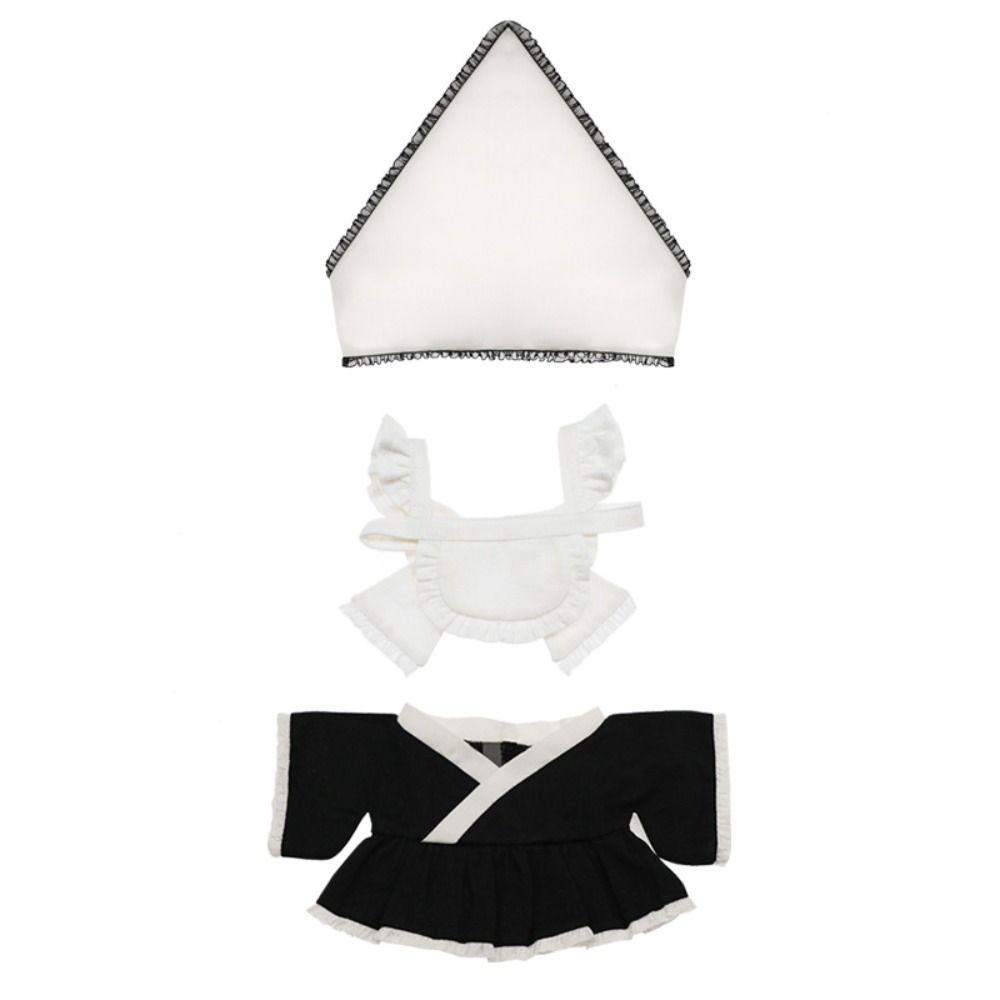 Đầm Cotton 20cm Kèm Băng Đô Thời Trang Xinh Xắn Cho Búp Bê