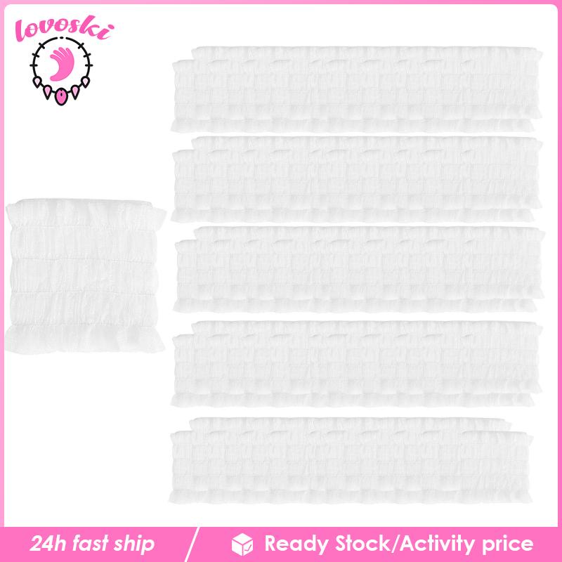 Bộ 100 Băng Đô Cài Tóc Thoải Mái Dùng Cho Bệnh Viện / Rửa Mặt