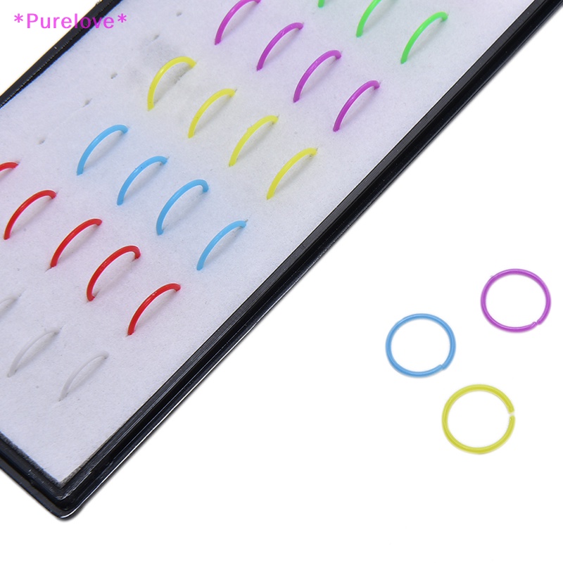 1 Hộp 40 Khuyên Mũi Acrylic Cá Tính Thời Trang Mới