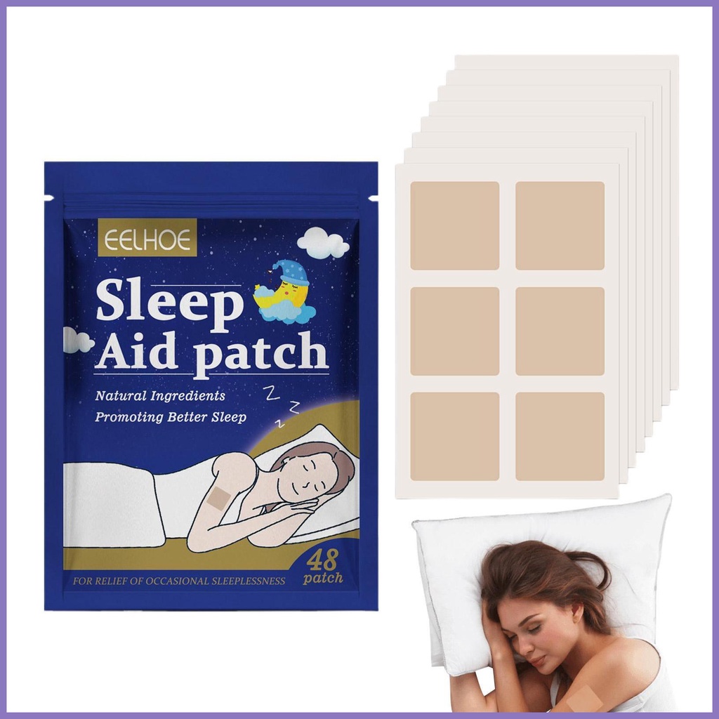 Set 48 Miếng Dán Hỗ Trợ Giấc Ngủ Chiết Xuất Thảo Dược Tự Nhiên Cải Thiện Giấc Ngủ Khi Đi Du Lịch / Cắm Trại Cải Thiện Chứ