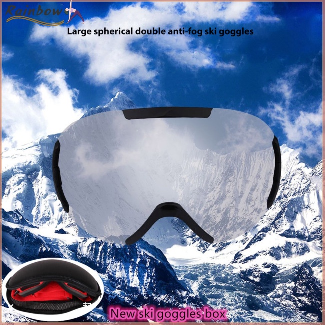 Kính Trượt Tuyết Hai Lớp Chống Sương Mù Cho Nam Nữ