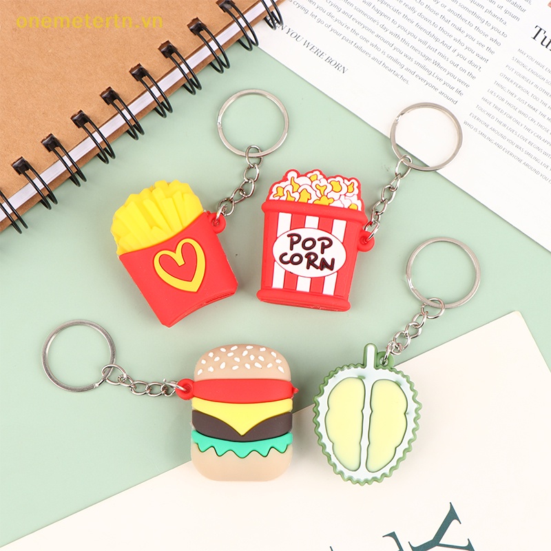 Móc Khóa Hình Đồ Ăn Sáng Tạo Bằng PVC Mềm
