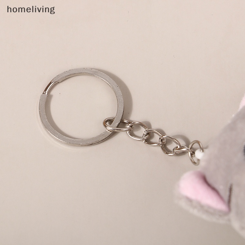 Móc Khóa Hình Mèo Nhồi Bông Mềm Mại Đáng Yêu