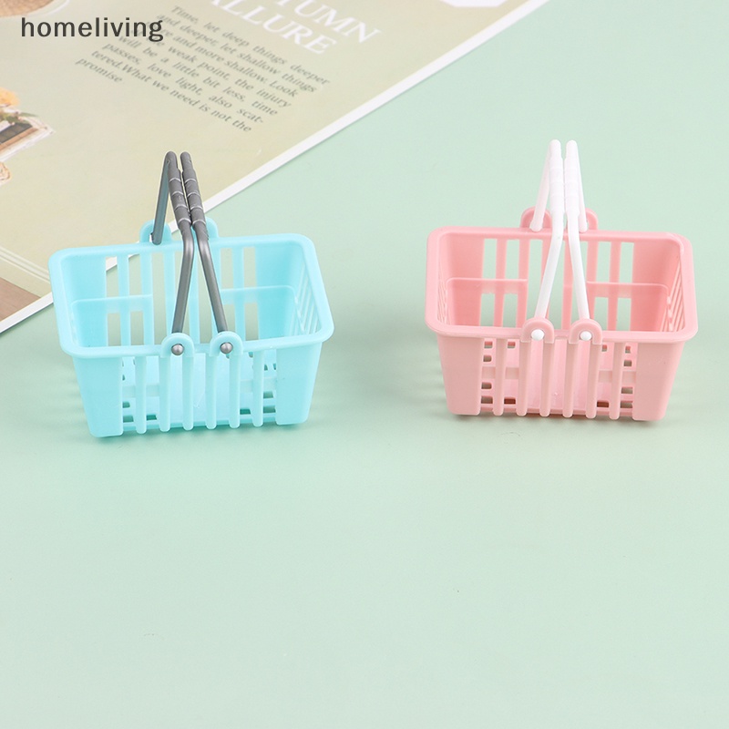 Set 2 Giỏ Mua Sắm Mini Đồ Chơi Dành Cho Nhà Búp Bê