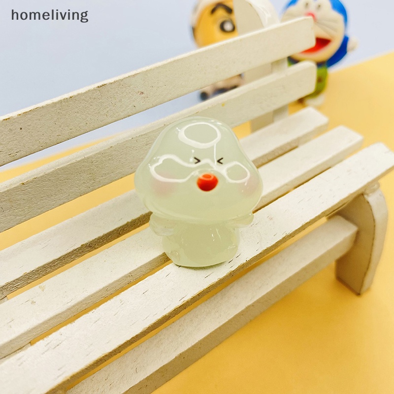 Bộ 5 Chú Gà Con Màu Dạ Quang Bằng Nhựa Resin Phong Cách Ngẫu Nhiên DIY