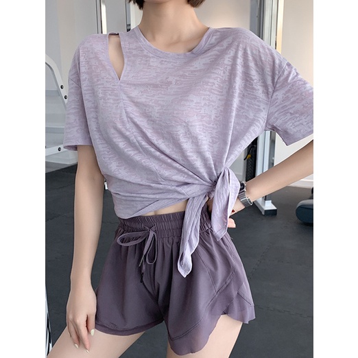 Áo Thun Thể Thao Tay Ngắn Dáng Rộng Cỡ Lớn Nhanh Khô Thời Trang Mùa Hè Cho Nữ