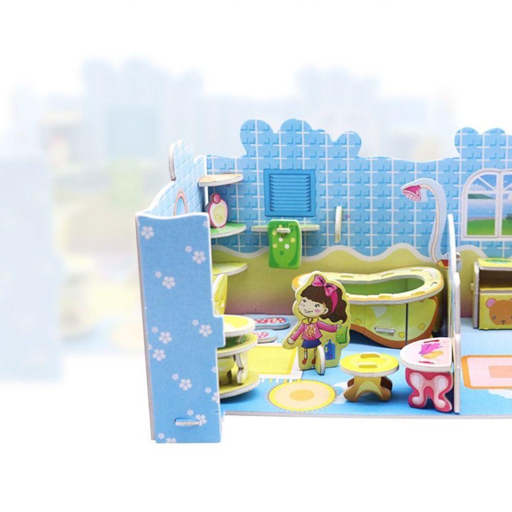 Mô Hình Giấy 3d Trang Trí Nhà Búp Bê