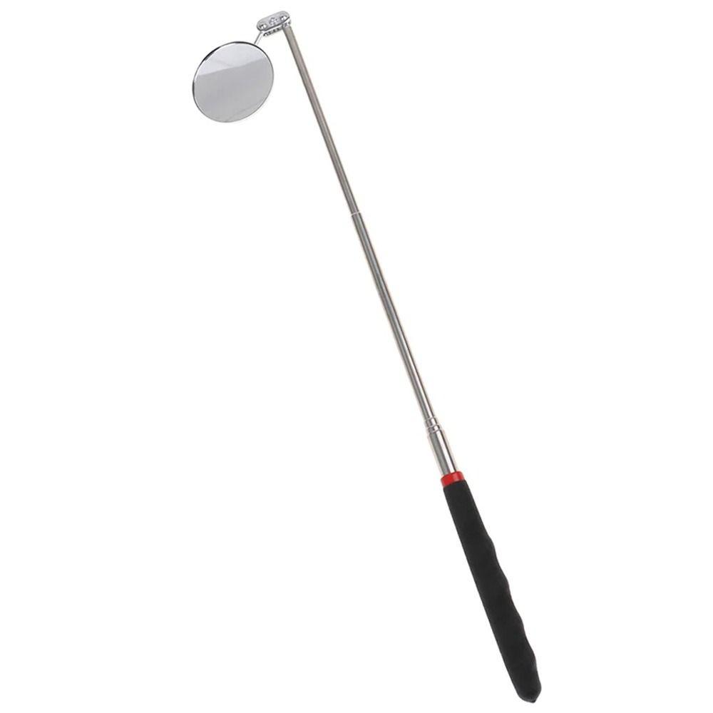 Gương Kiểm Tra Thu Gọn Được Bằng Thép Không Gỉ Màu Đen 24-73cm 360 Độ° Gương Chiếu Hậu Chuyên Dụng Cho Xe Hơi