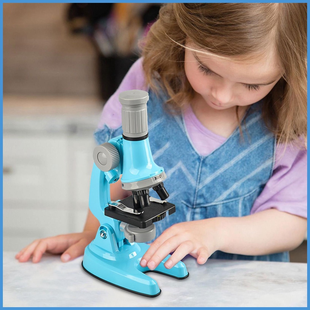 Kính Hiển Vi Đồ Chơi Phóng Đại 100x / 400x / 1200x Cho Trẻ