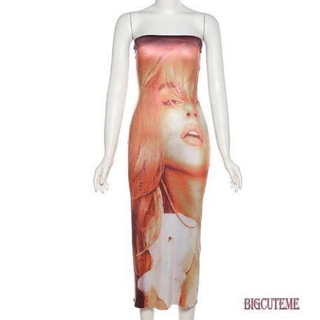 Đầm Midi Cổ Thuyền Hở Lưng In Họa Tiết Thời Trang Mùa Hè Quyến Rũ Cho Nữ