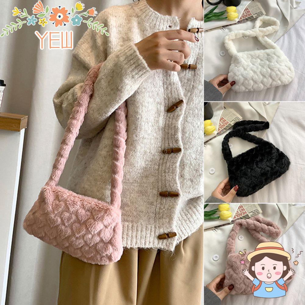 Túi Xách Đeo Vai Phủ Lông Mềm Mại Thời Trang Sành Điệu