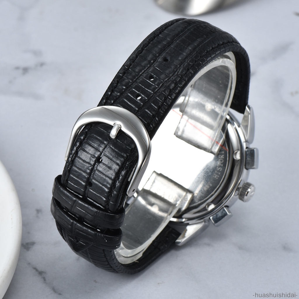 Đồng Hồ Quartz Cuervo Y Sobrinos Với Dây Đeo Da