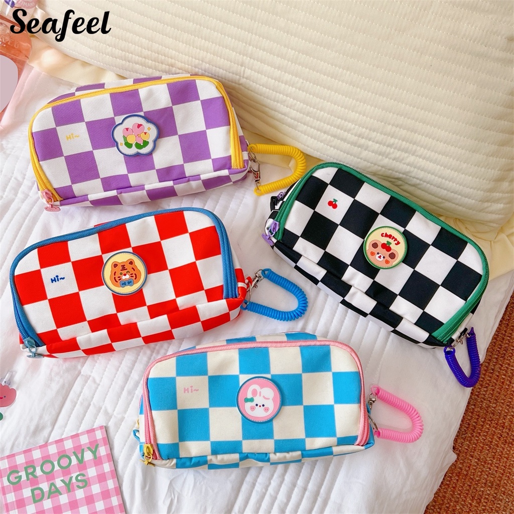 Túi Đựng Bút Chì Dày Dặn Chống Bụi Dễ Dàng Truy Cập Họa Tiết Biển