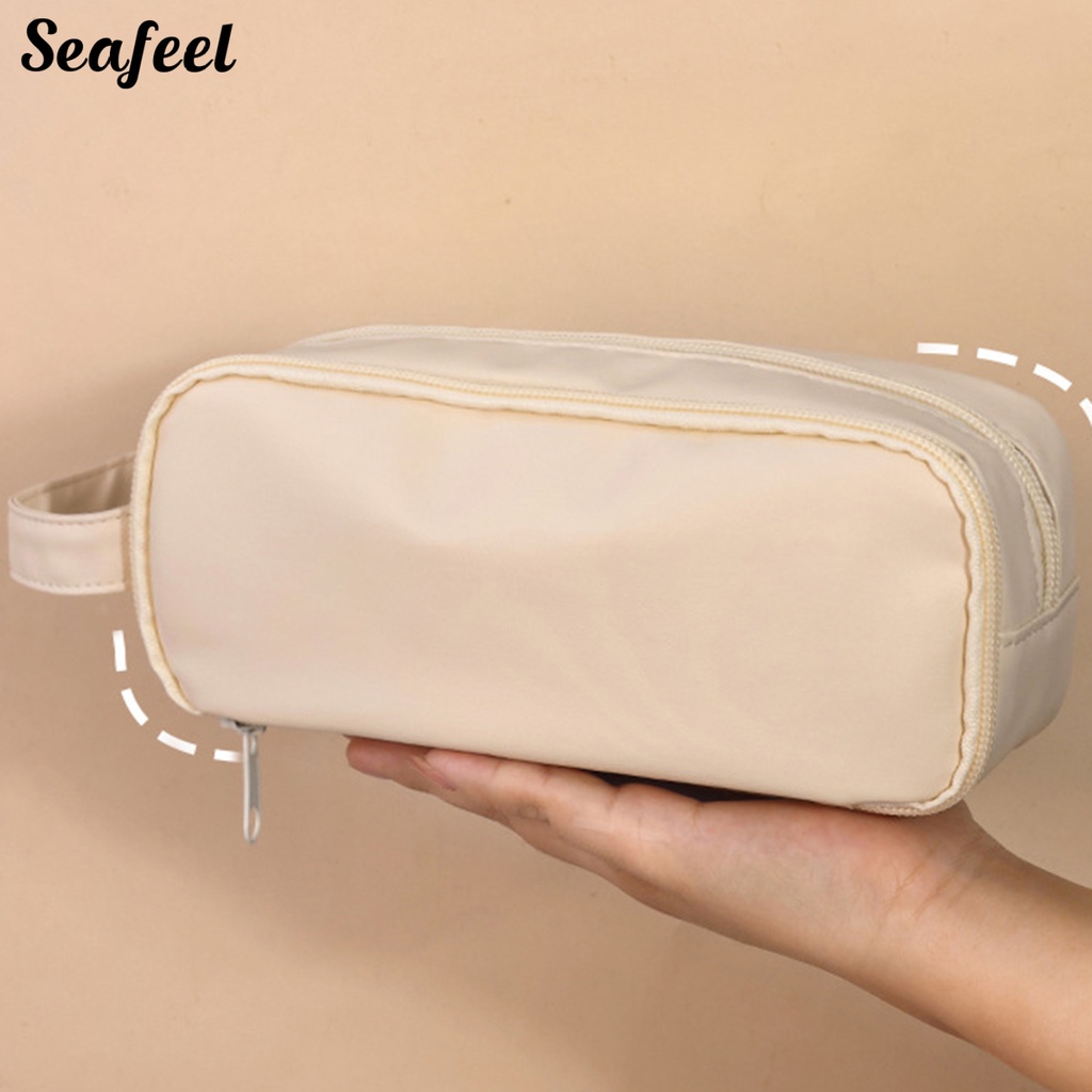 Hộp Đựng Bút Nhiều Ngăn Sức Chứa Lớn Có Khóa Kéo Và Tay Cầm Dành Cho Học Sinh