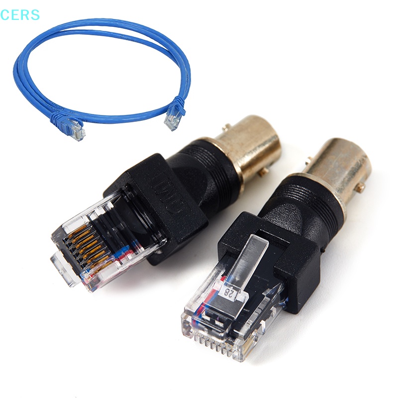 1 Đầu Nối BNC Cái Sang RJ45 Đực Màu Đen