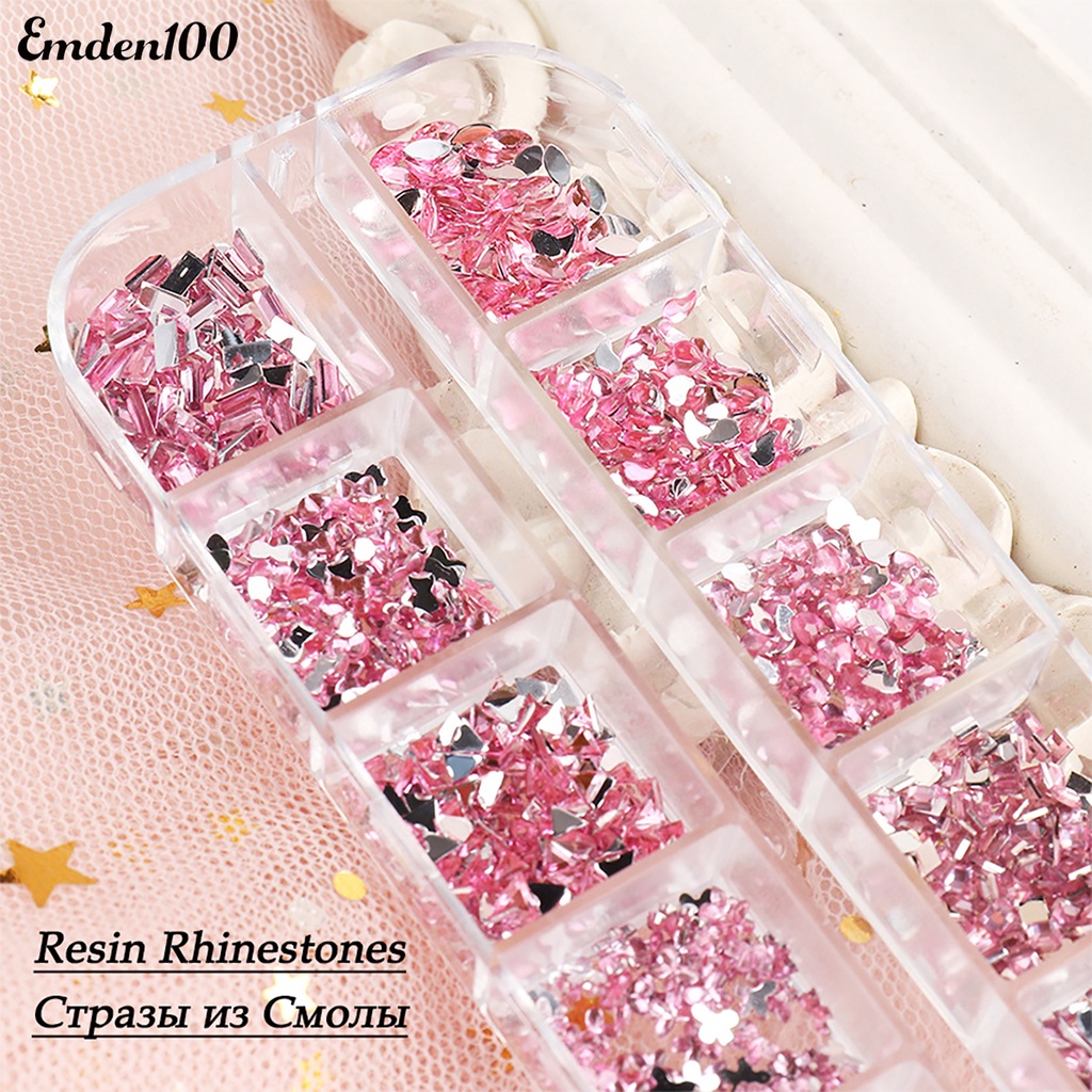 Đá Đính Trang Trí Móng Tay Nhiều Hình Dạng Cho Nữ