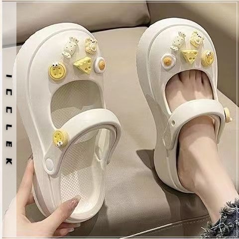 Dép cross Dép mary jane bánh mì ICCLEK 31Z071702 thoải mái cho nữ