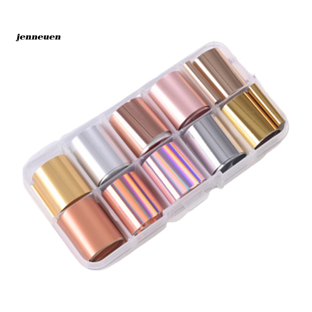 1 Hộp Nhãn Dán Trang Trí Móng Nghệ Thuật 4 Kiểu Không Phai Màu