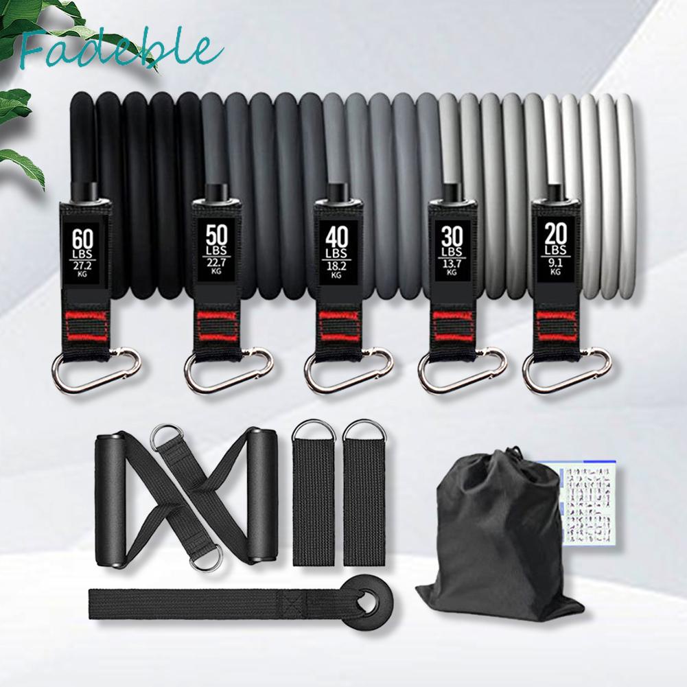 Set 11 Dây Kéo Đàn Hồi Hỗ Trợ Tập Yoga / Thể Hình