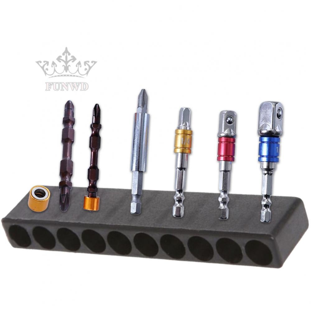 【FUNWD】Socket Adapter 1/4&quot; Hex Shank 65mm Chrome Vanadium Steel Impact Driver