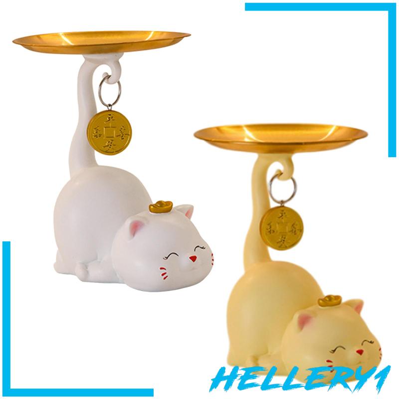 Giá Đỡ Chìa Khóa Điêu Khắc Hình Chú Mèo Dễ Thương Trang Trí Phòng Ăn