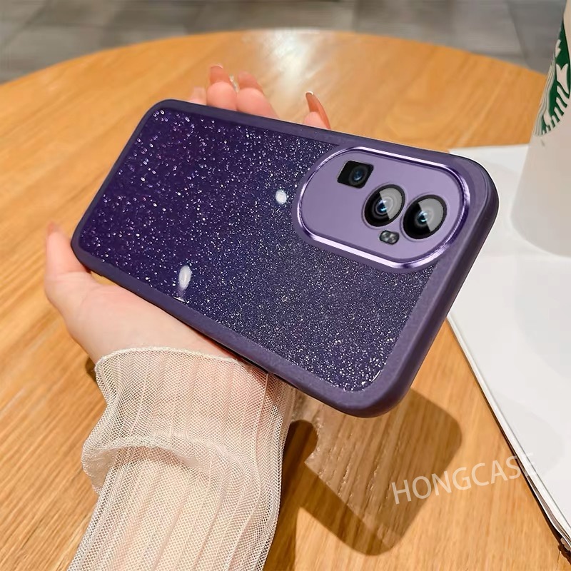 Ốp Điện Thoại Silicon Mềm Phối Bột Kim Tuyến Cho OPPO Reno10Pro + 5G Reno10 10Pro Reno 10 Pro Pro plus