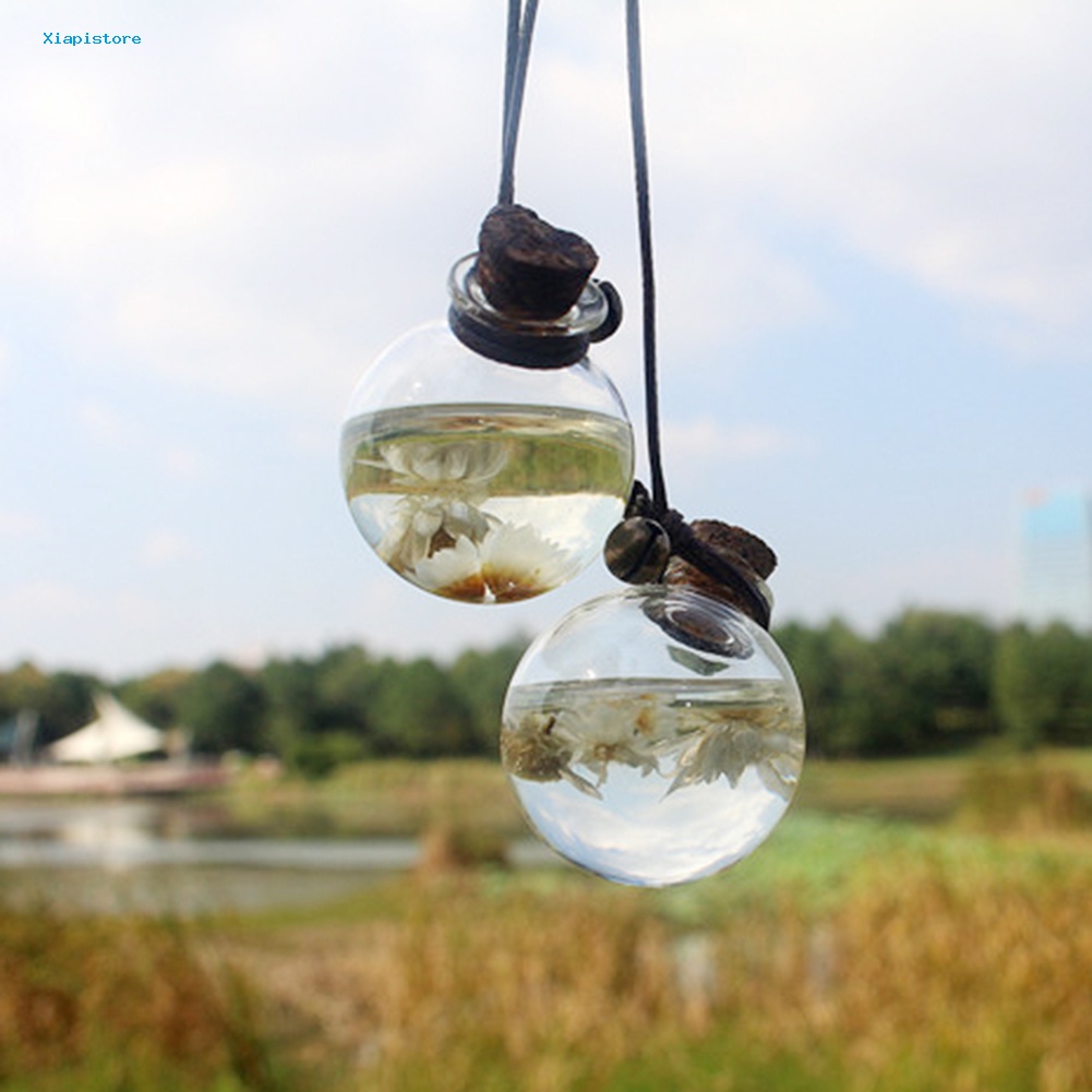 [Xiapistore] Lọ Nước Hoa Rỗng Trong Suốt Dạng Treo Trang Trí Nhà Cửa / Xe Hơi
