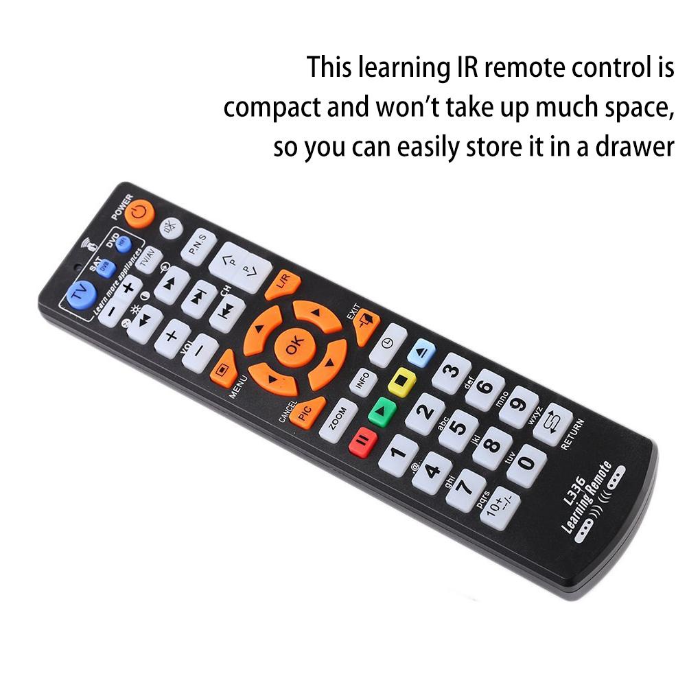 Điều khiển từ xa sao chép với chức năng học lệnh thông minh cho TV CBL DVD SAT L336