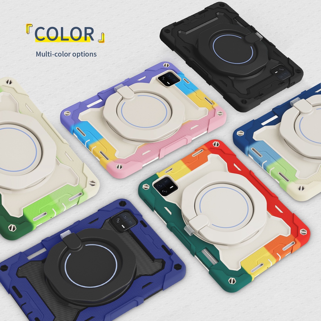 Bao Da Máy Tính Bảng Bảo Vệ 360 Độ Cho Xiaomi Pad 6 6 Pro 11 inch 2023 Pad 5 5 Pro 11 inch 2021° Ốp Bảo Vệ Máy Tính Bảng Chống Sốc Có Tay Cầm Cho Bé