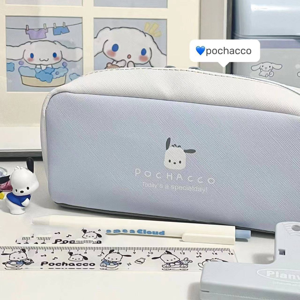 Túi Đựng Bút Chì Đa Năng In Hình Sanrio Pochacco Dễ Thương SQ3