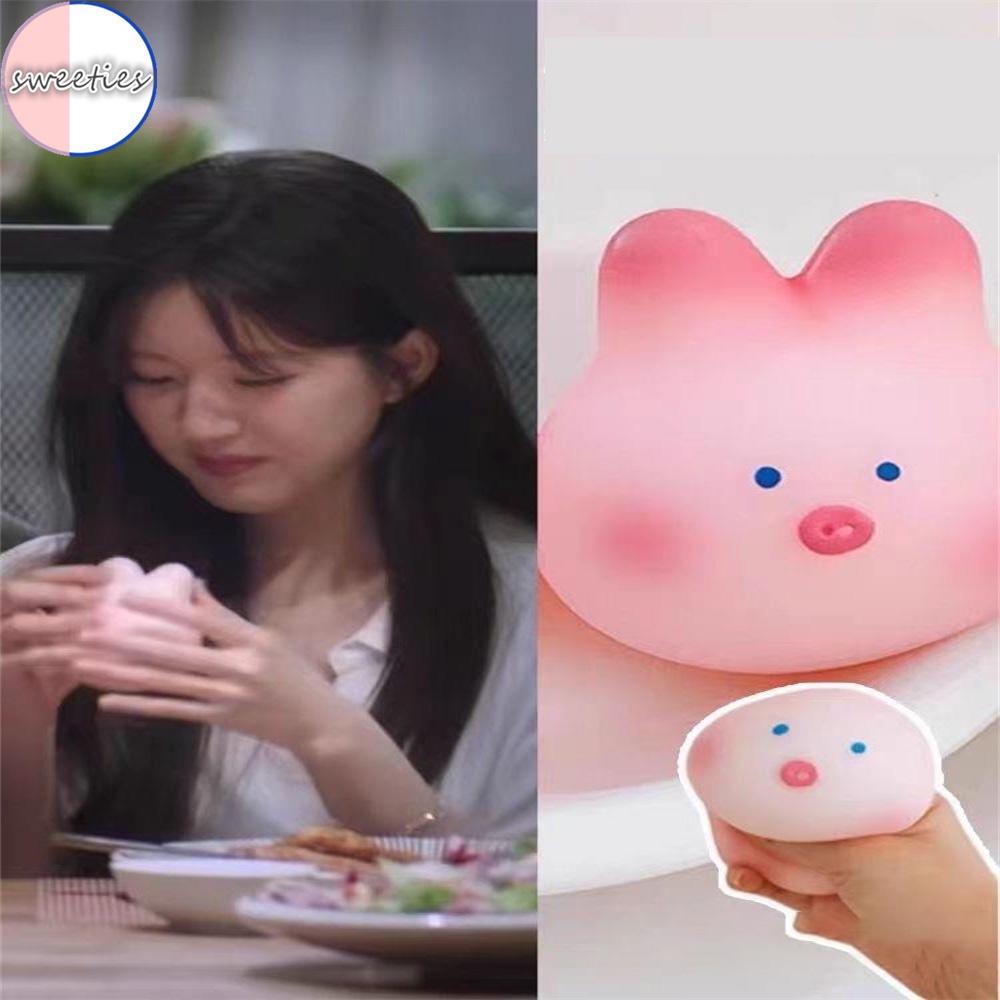 Đồ Chơi Nắn Bóp Giúp Giải Tỏa Căng Thẳng Hình Chú Heo Hồng Dễ Thương
