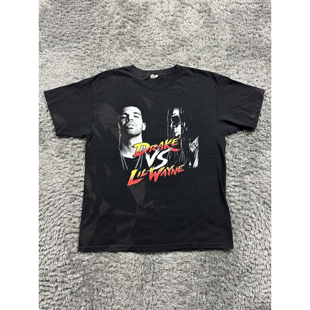 Drake vs lil wayne rap concert tour battle rapper 2014 t shirt xs-3xl 100% cotton