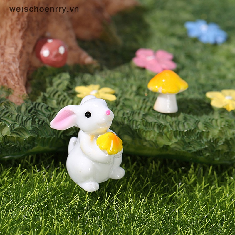 1 Mô Hình Thỏ Con Mini Trang Trí Tiểu Cảnh