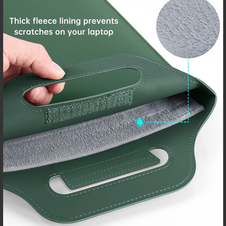 Túi Da Đựng Laptop 5 Trong 1 Chống Thấm Nước 13 Inch 14 Inch Cho MacBook Air M1 M2