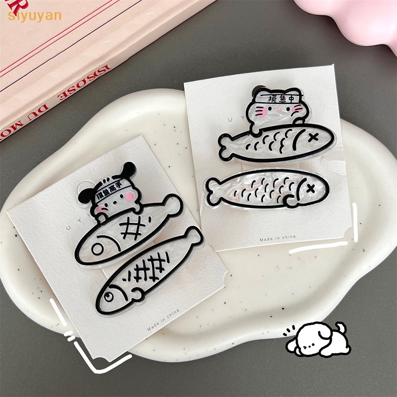 Kẹp Tóc Hình Cá Nhỏ Bằng Acrylic Phong Cách Nhật Bản