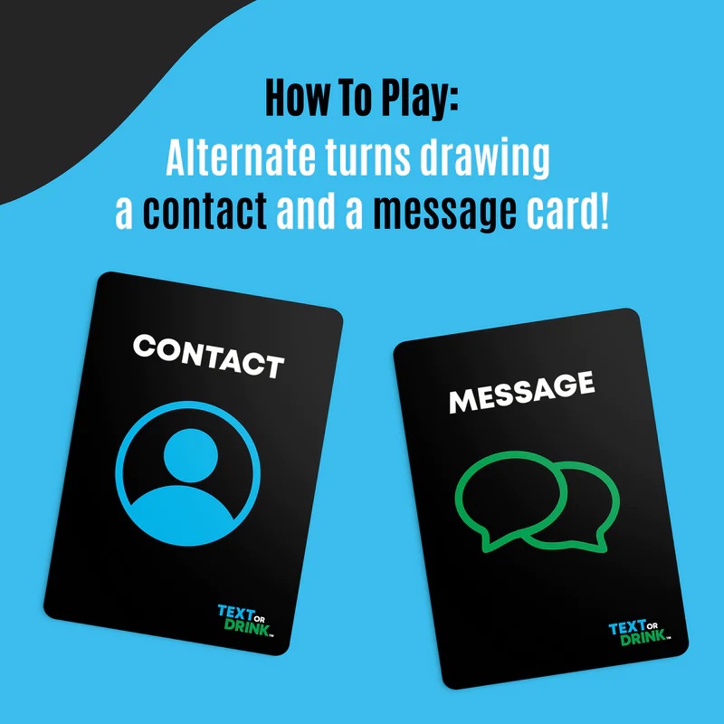 Text Or Drink: Adult Party Game - 21st Birthday Gifts for Him Or Her - Drunk Games for Adults