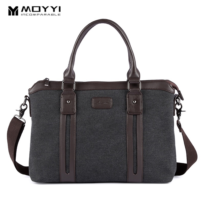 MOYYI Túi Đeo Chéo Vải Canvas Đa Năng Thời Trang Cho Nam